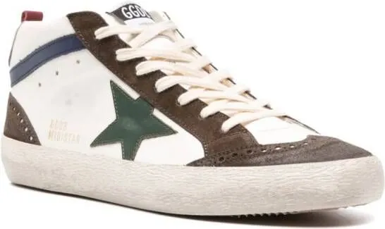 Golden Goose Mid-Star leather sneakers White