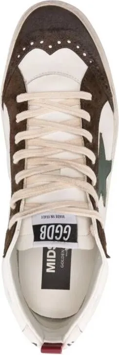 Golden Goose Mid-Star leather sneakers White