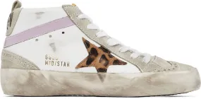 Golden Goose SSENSE Exclusive White & Grey Mid Star Classic Sneakers