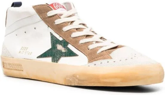 Golden Goose star-patch high-top sneakers Neutrals