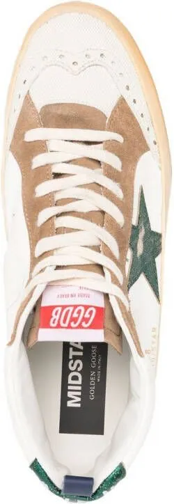 Golden Goose star-patch high-top sneakers Neutrals