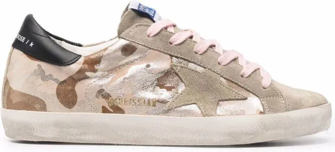 Golden Goose Super-Star camouflage sneakers Neutrals