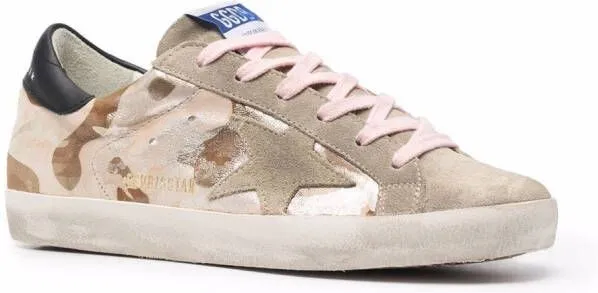 Golden Goose Super-Star camouflage sneakers Neutrals