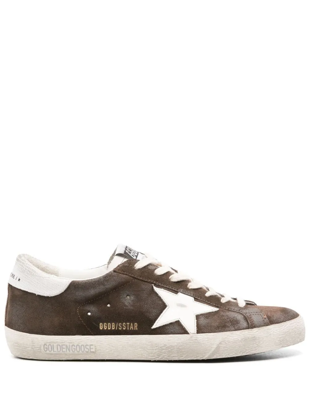 GOLDEN GOOSE Super-Star Suede Sneakers with Star Accent