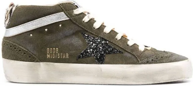 Golden Goose Superstar hi-top sneakers Green