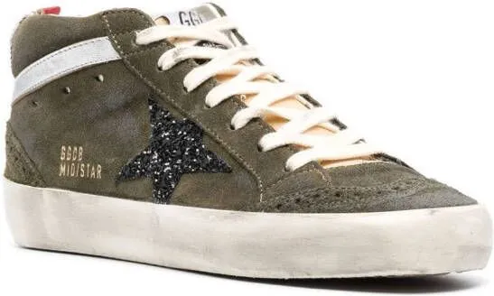 Golden Goose Superstar hi-top sneakers Green