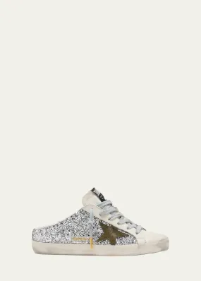 Golden Goose Superstar Sabot Glitter Slide Sneakers