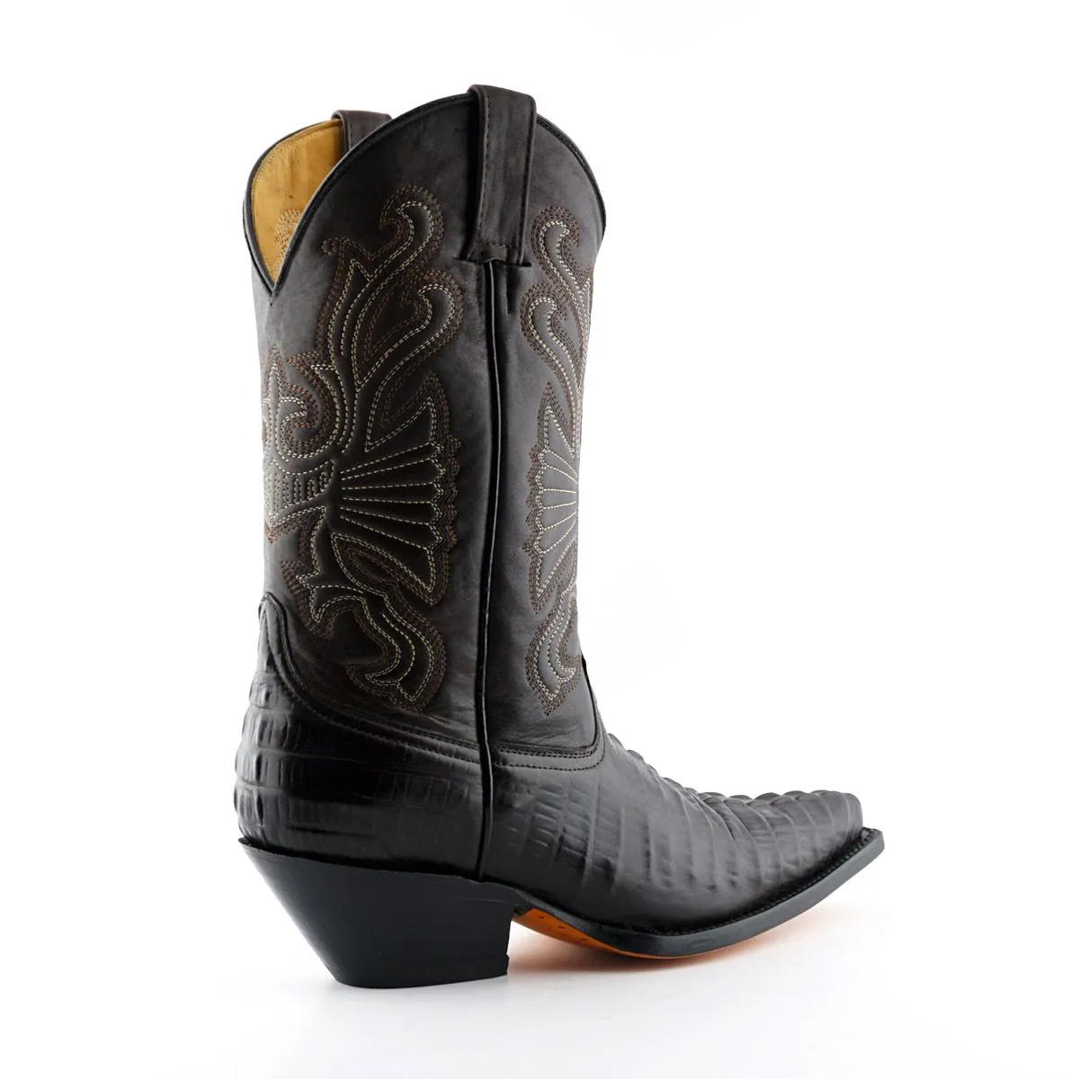 Grinders - Carolina Brown Leather Cowboy / Western Style Boots