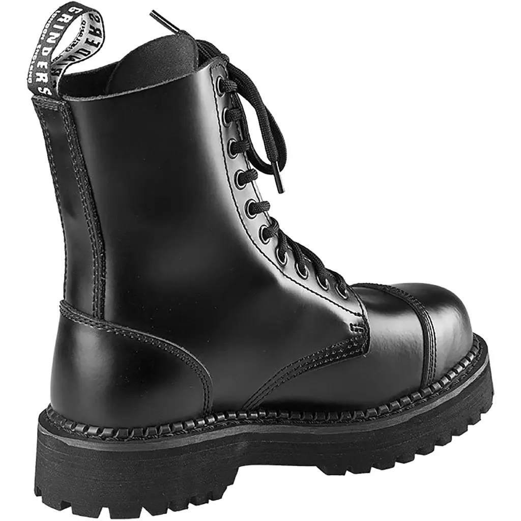 Grinders Unisex Boots Bulldog Steel Toe Lace-Up Ankle Leather - UK 9