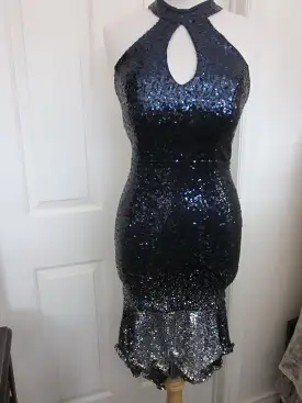 Hi/Low Sequins Dress Size 10 Style 661