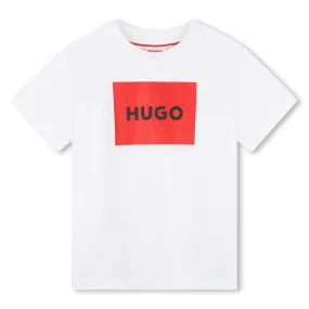 Hugo T-Shirt Logo White