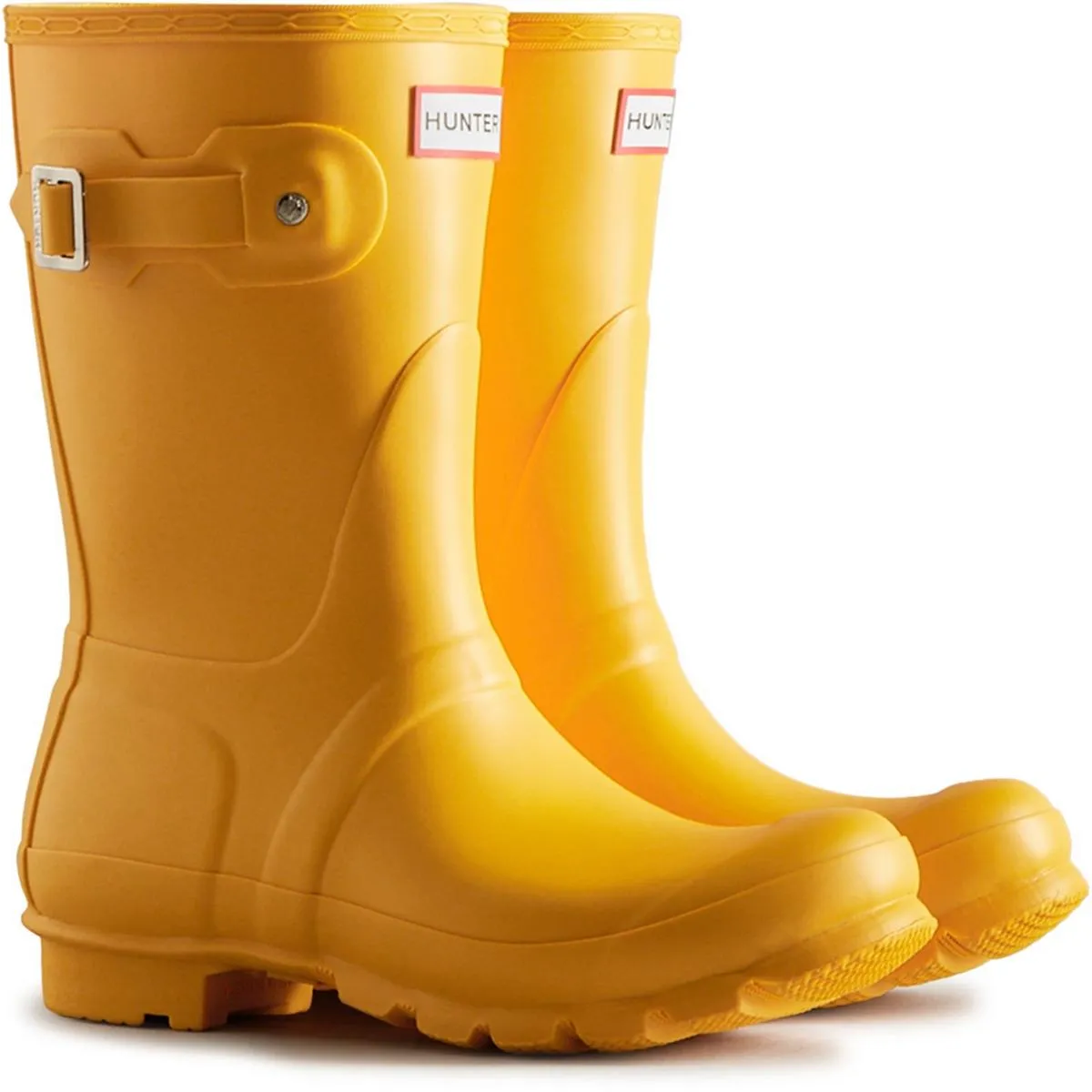 Hunter Original Short Wellington Boots Yellow