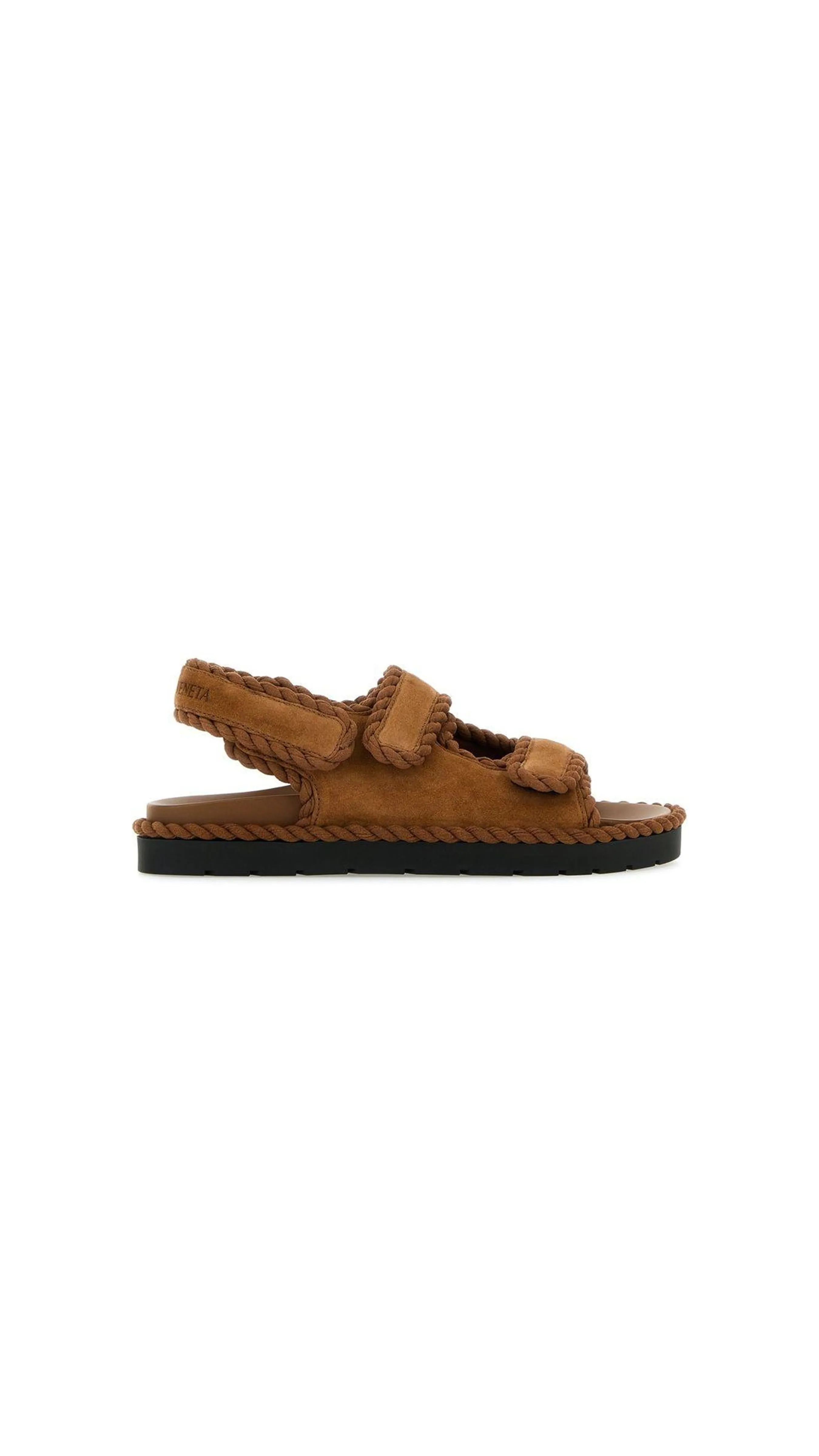 Jack Flat Sandal - Brown