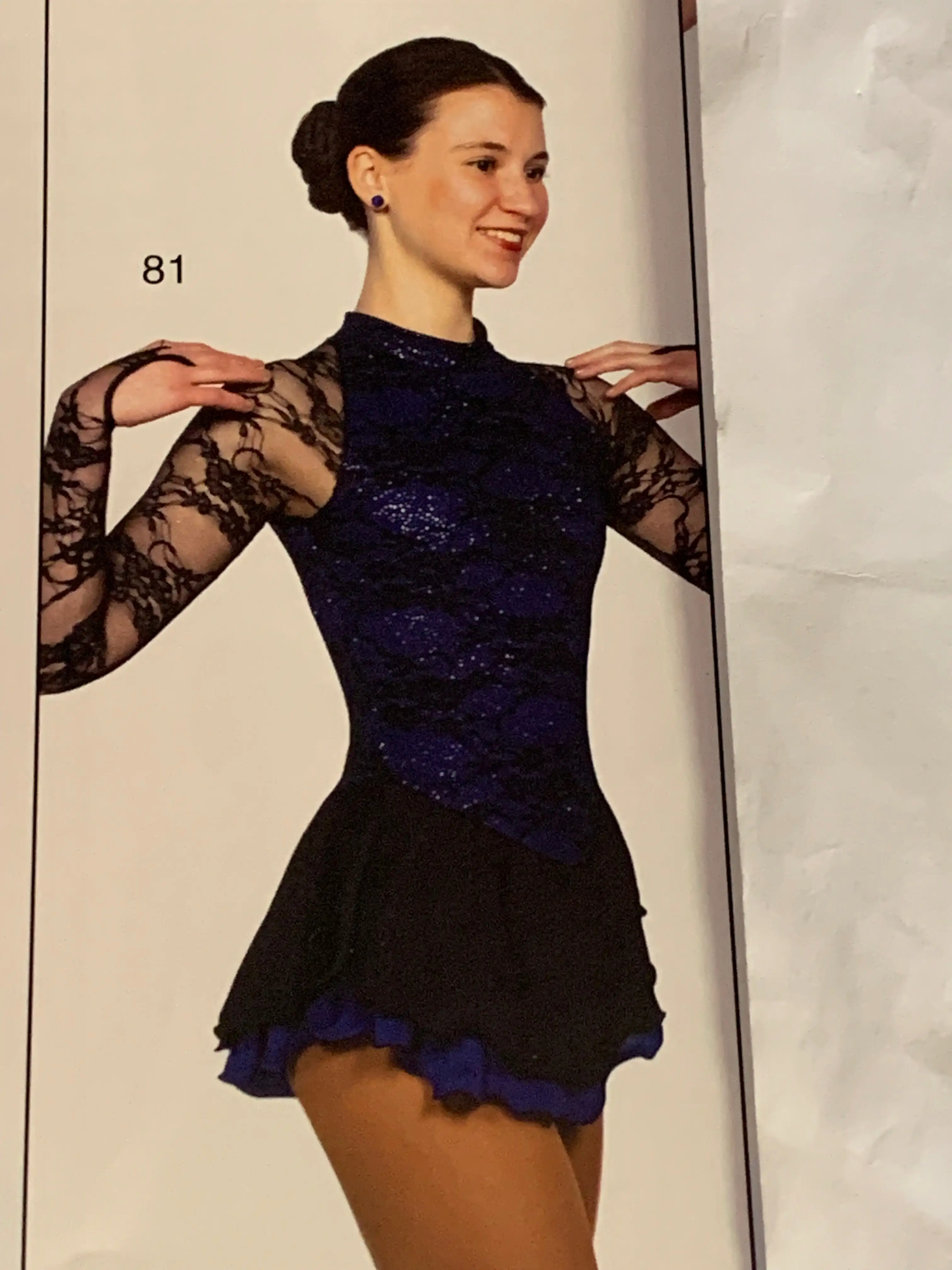 Jerry's 081 Adult Large Onyx on Iris Skate Dress