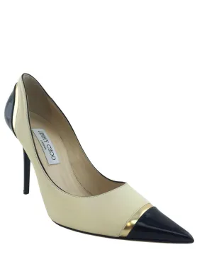 Jimmy Choo Leather Limit Tri-tone Pumps Size 10