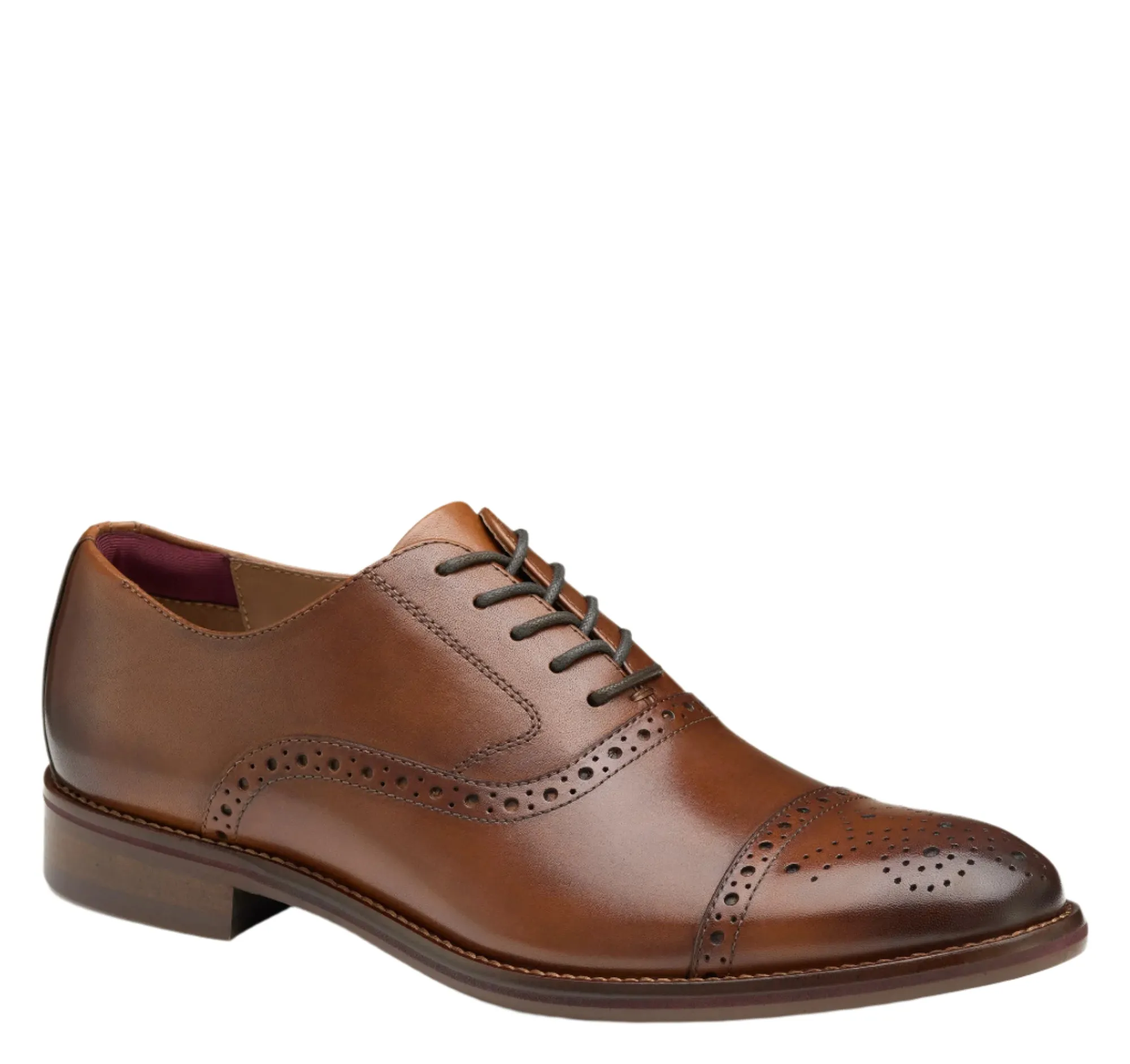 Johnston & Murphy Conard 2.0 Cap Toe Tan Full Grain Men's