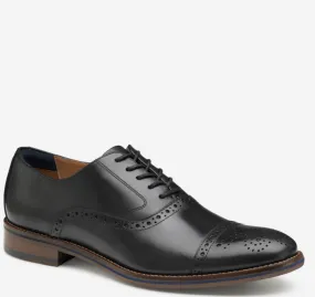 Johnston & Murphy Conard 2.0 Plain Toe Black Full Grain Men's