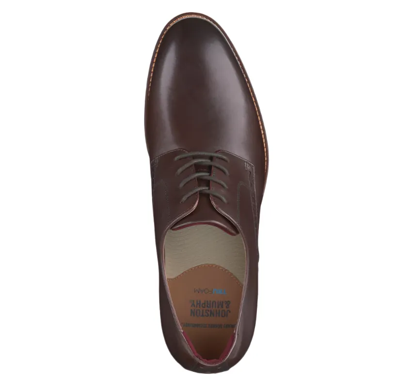 Johnston & Murphy Conard 2.0 Plain Toe Mahogany Full Grain Men's