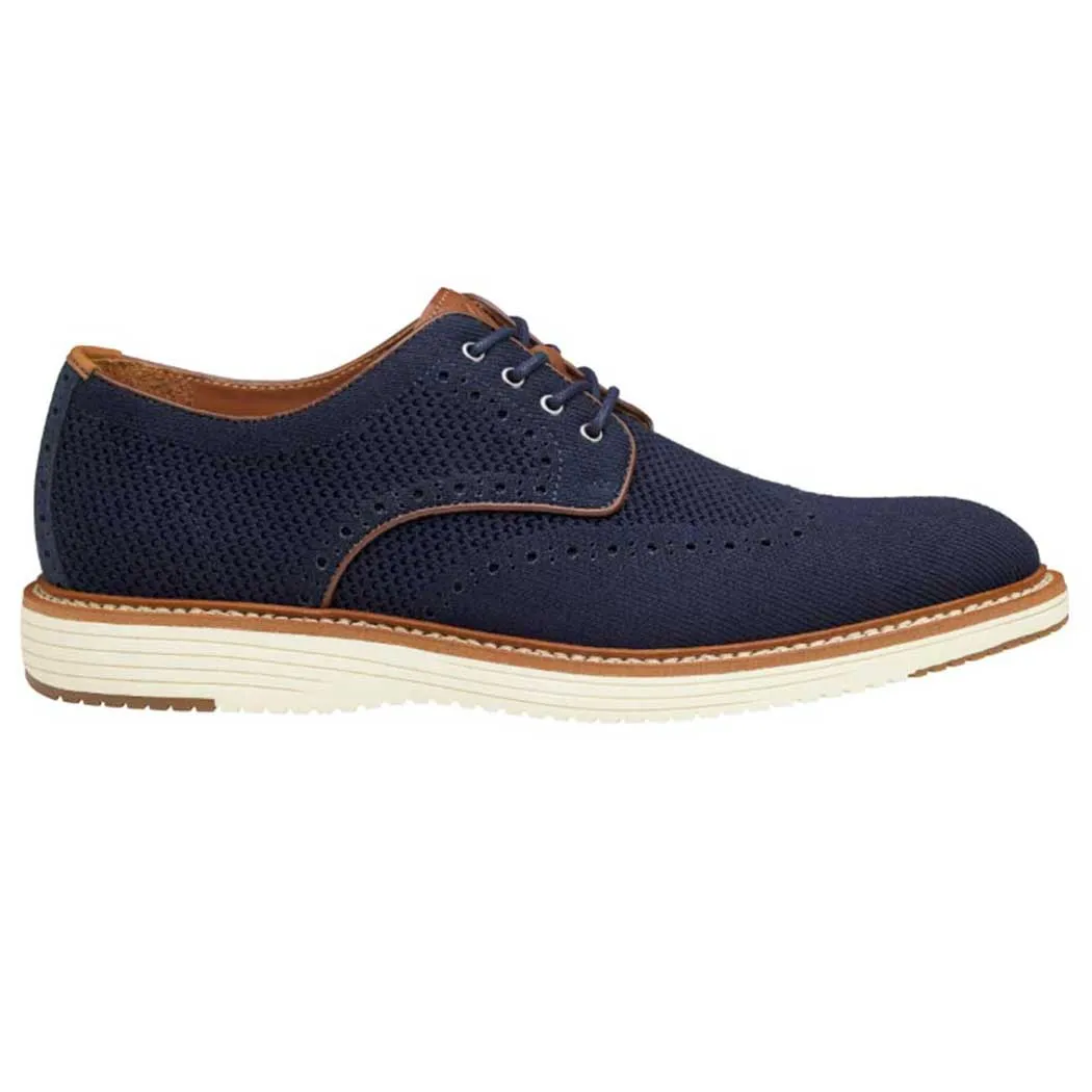 Johnston & Murphy Upton Knit Wingtip Navy (Men's)