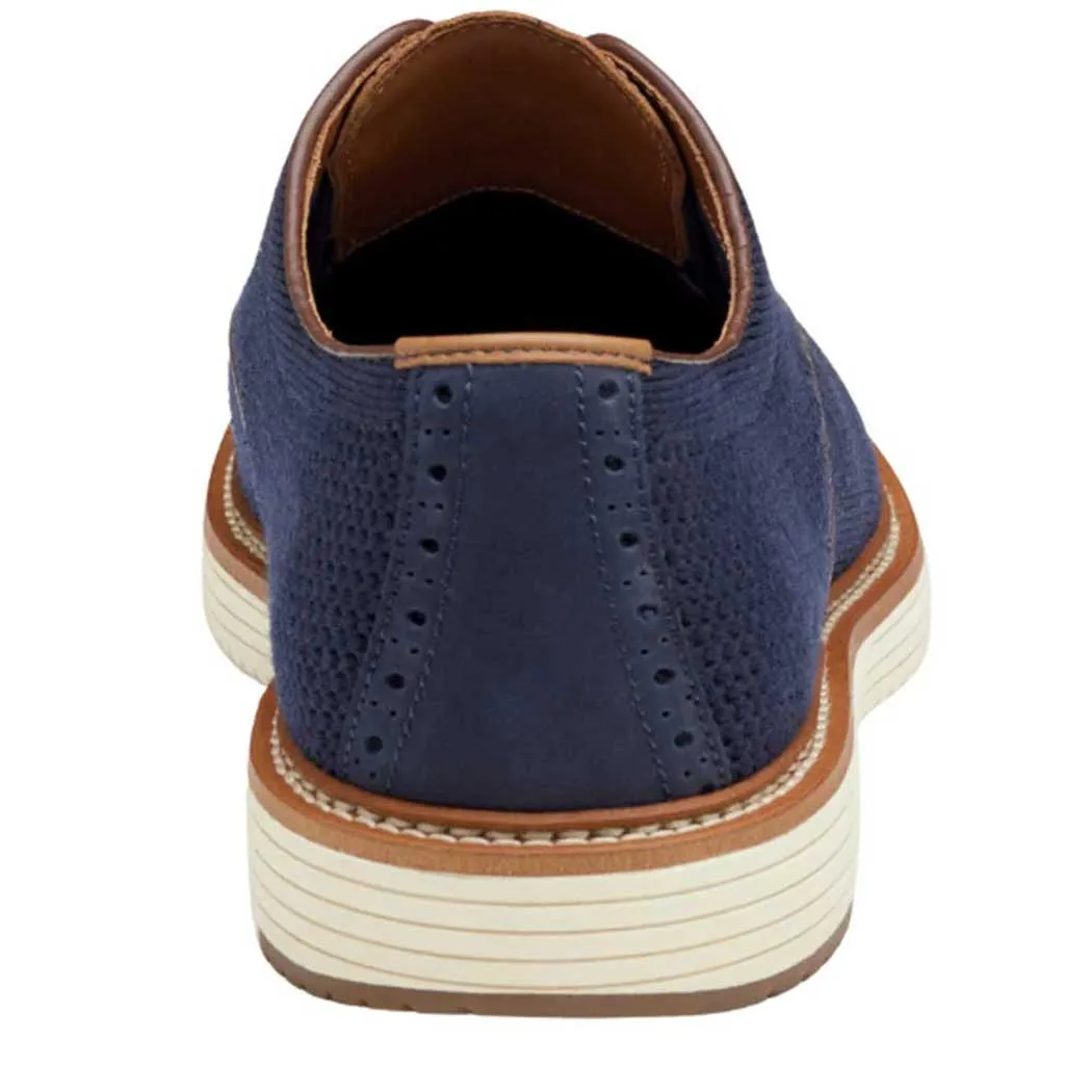 Johnston & Murphy Upton Knit Wingtip Navy (Men's)