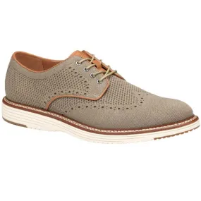 Johnston & Murphy Upton Knit Wingtip Oxford Taupe (Men's)