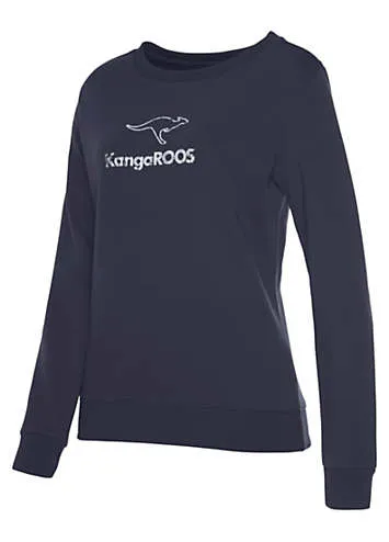 KangaROOS Logo Print Sweatshirt | Grattan