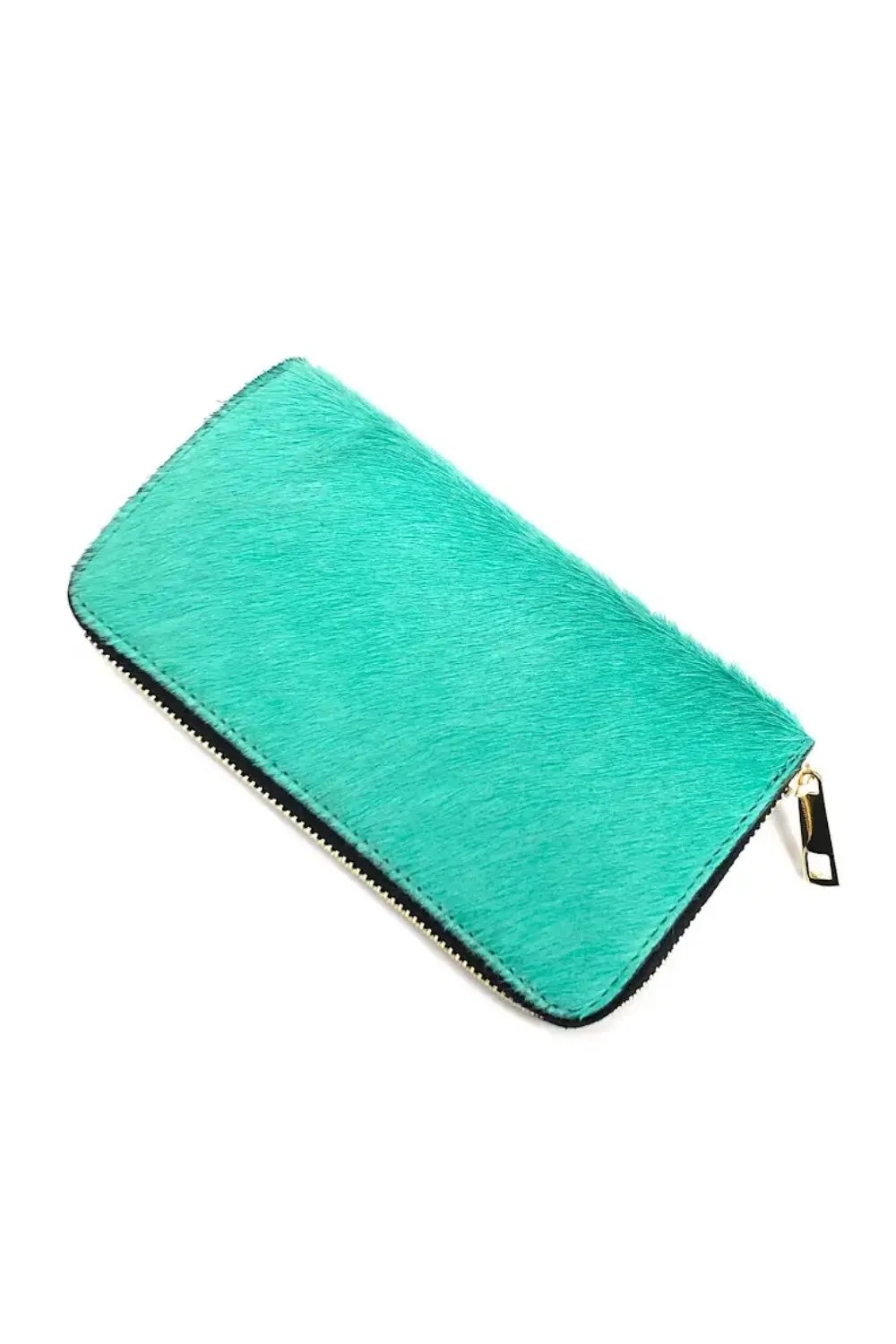 KATE FURRY WALLET TURCHESE