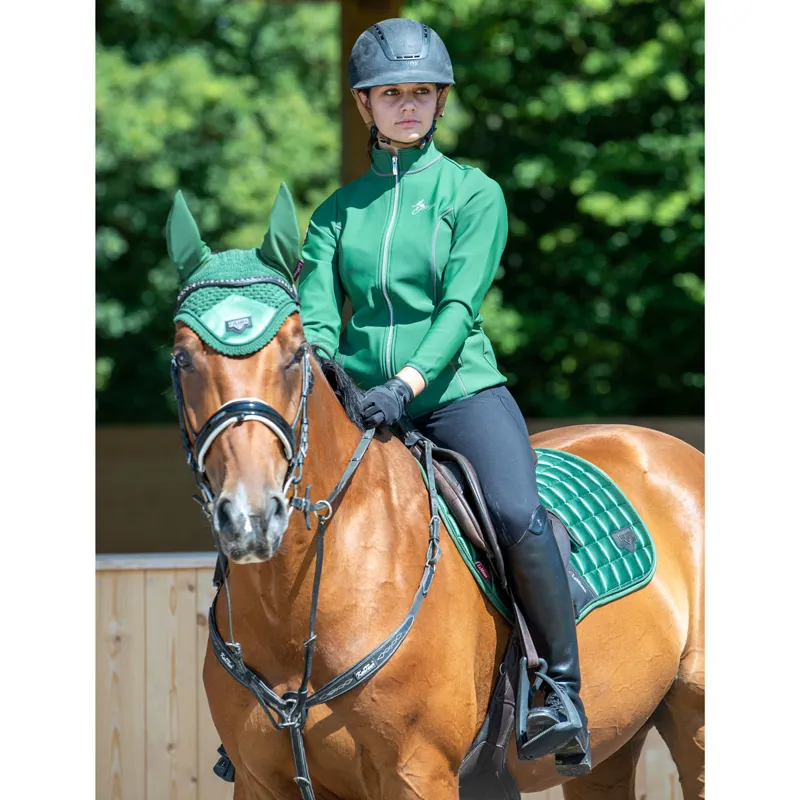 LeMieux Loire Classic Satin Close Contact Square - Hunter Green