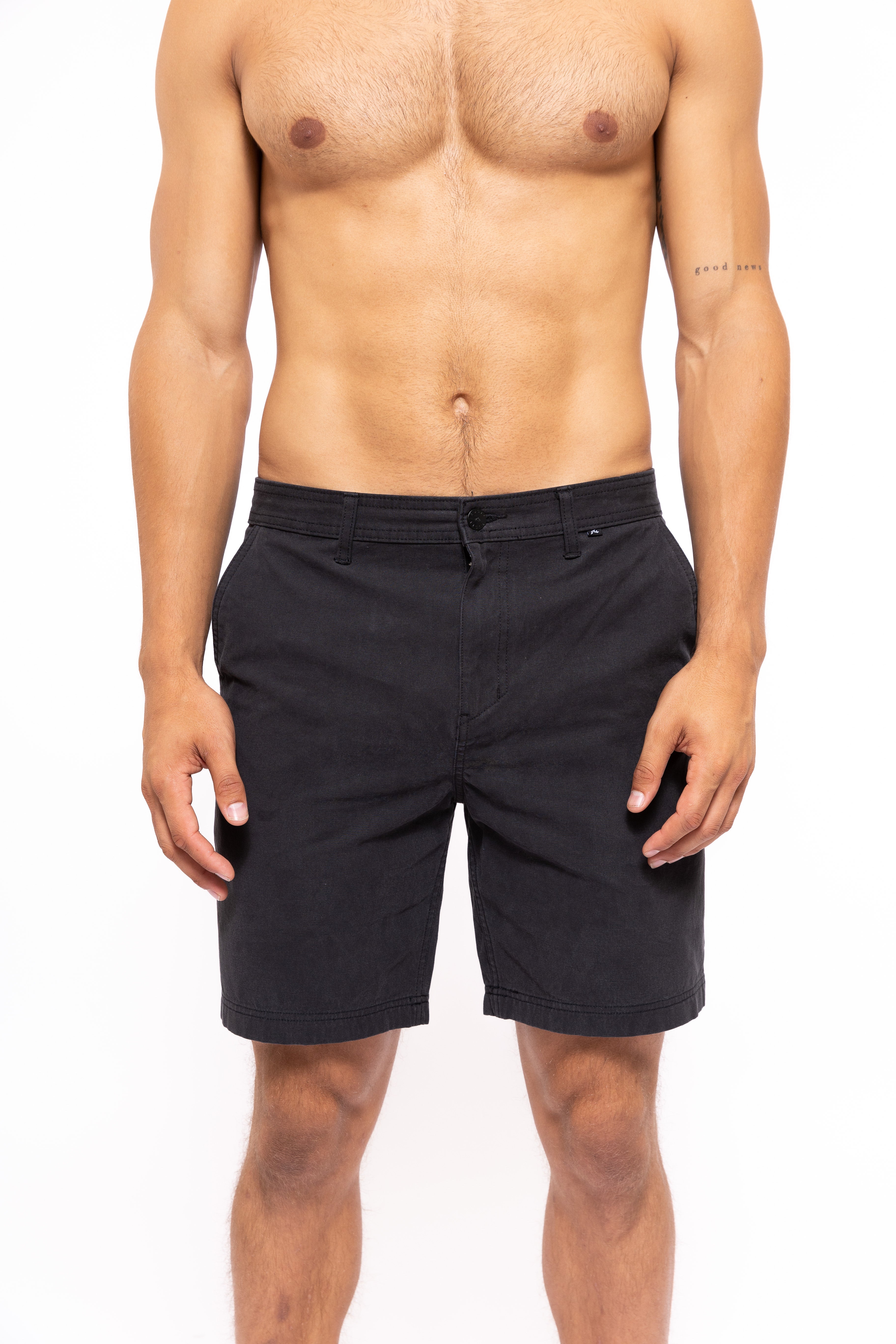 MENS HUNTER 19 HYBRID BOARDSHORT BLACK