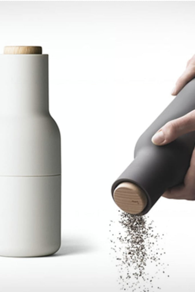 Menu - Salt & Pepper Bottle Grinders (set Of 2) - Ash/carbon & Beech