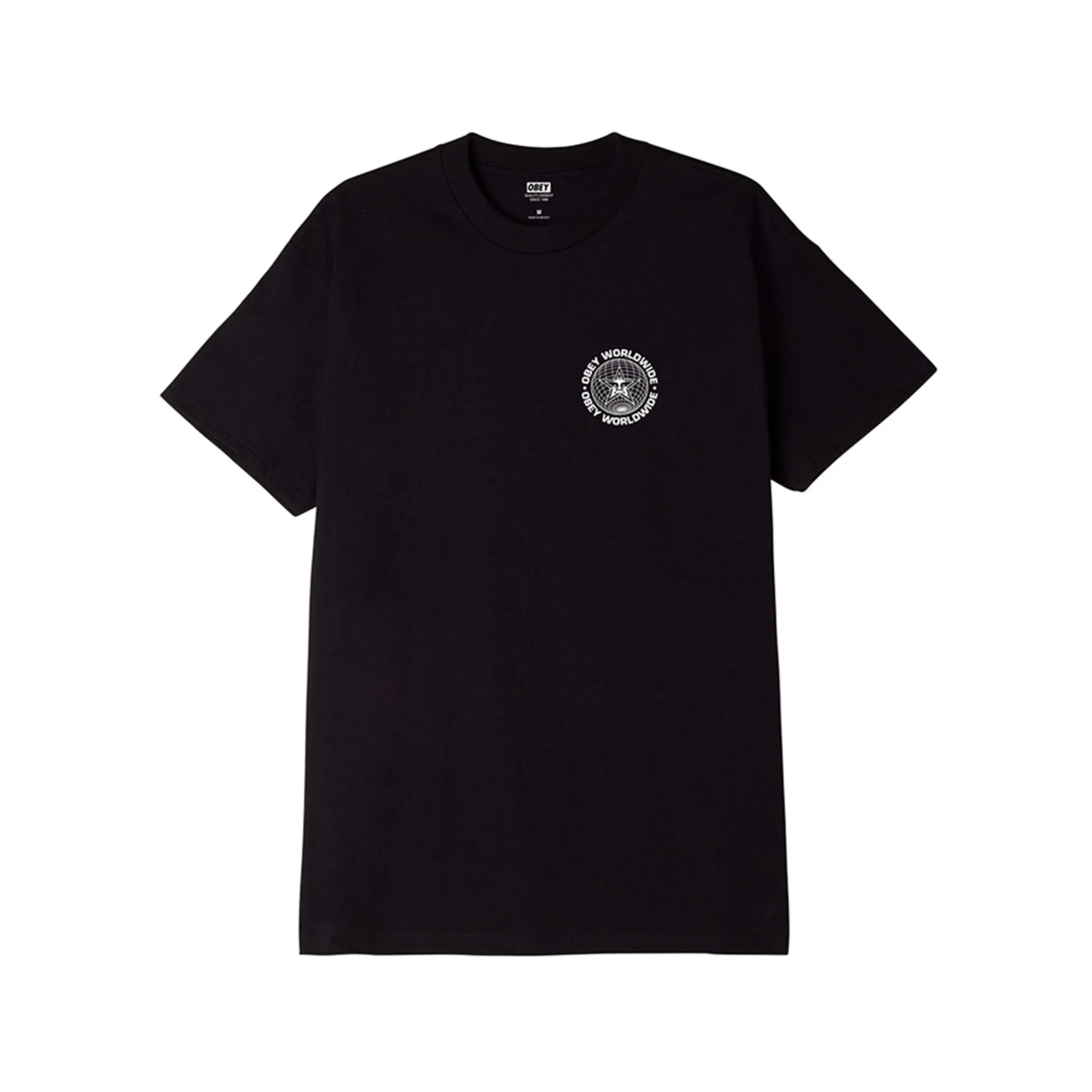 OBEY Worldwide Globe T-Shirt - Black exclusive at Remix