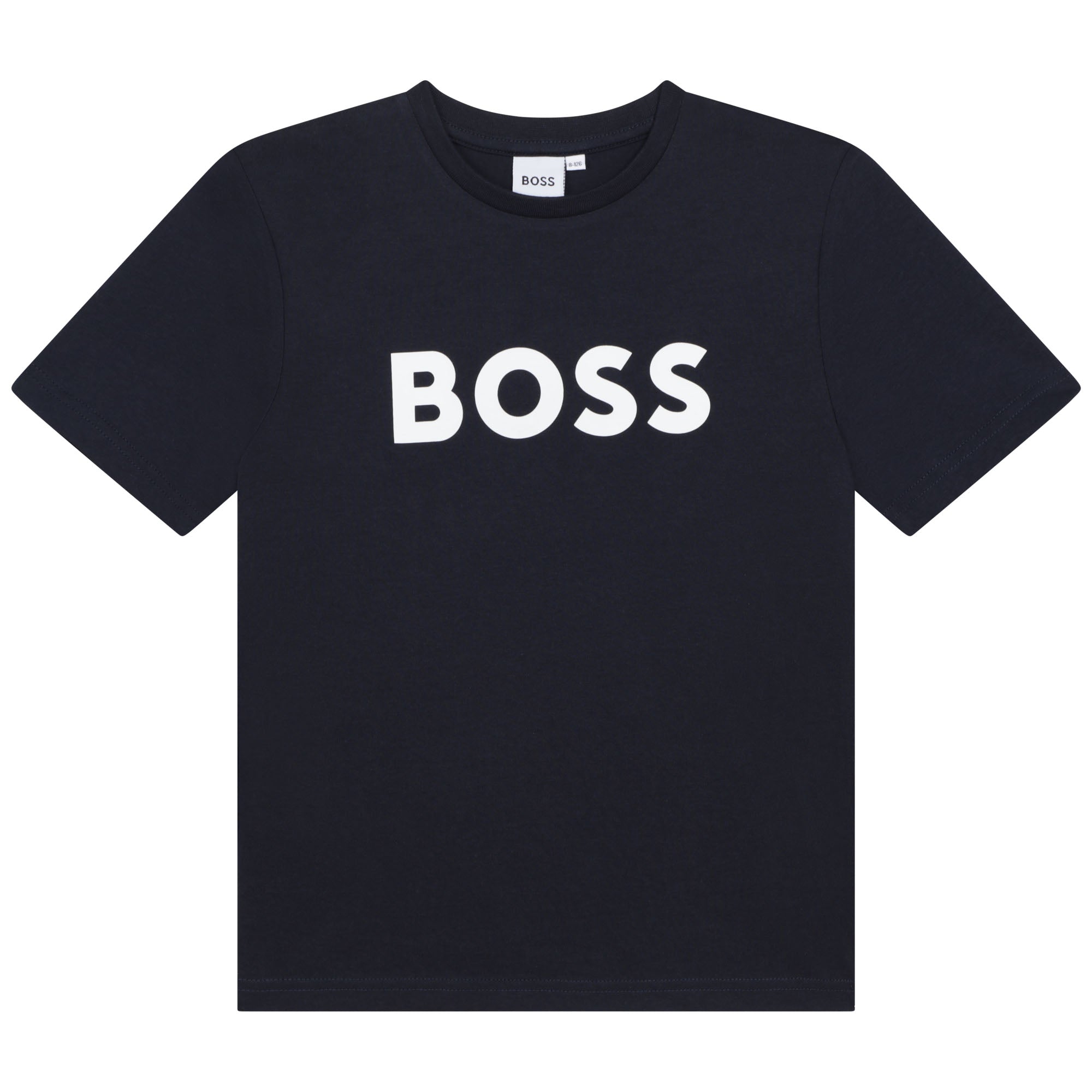 Playera nio y adolescente azul Boss