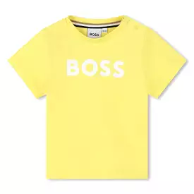 Playera para bebé azul marino Boss