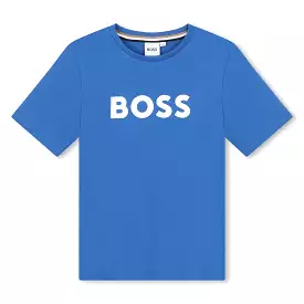 Playera para nio y adolescente azul Boss