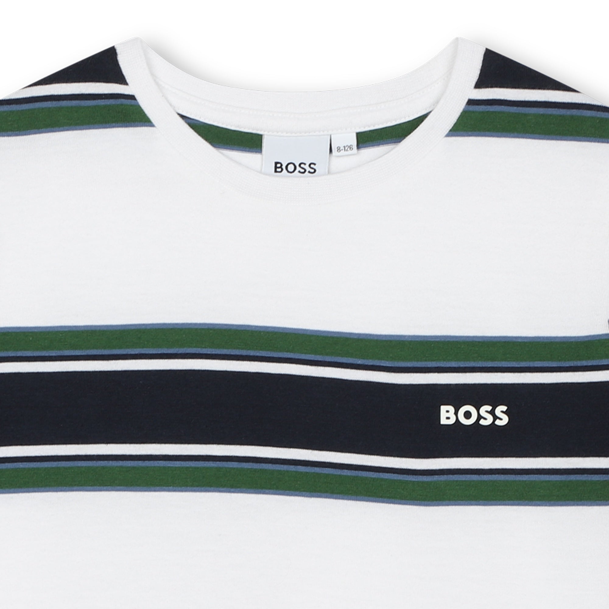 Playera para nio y adolescente blanca Boss