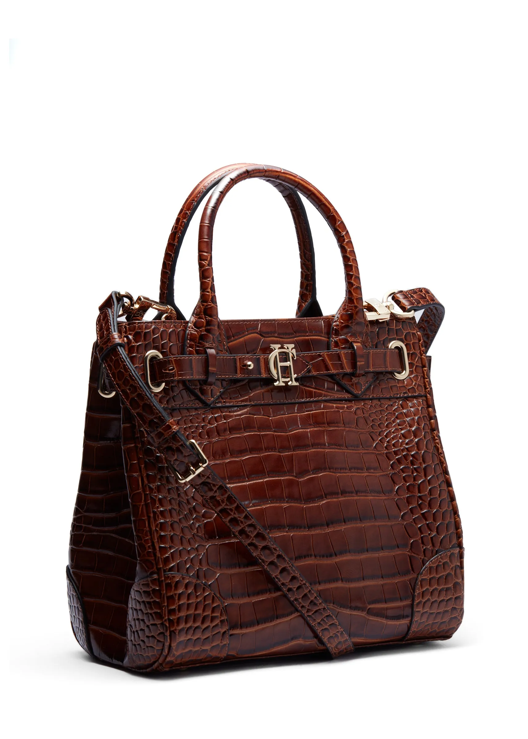 The Brompton Mini Tote (Tan Croc)