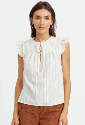 Venice Striped Smock Top