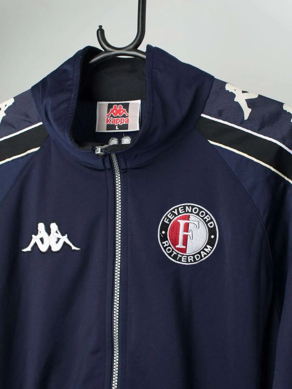 Vintage Kappa Feyenoord track jacket in navy blue – Medium / Large